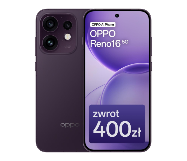 OPPO Reno16 5G 8/512GB Dark Purple - 1575583 - zdjęcie